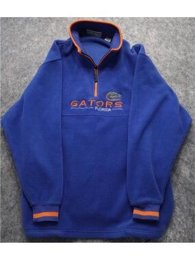 Vintage Boca Classics Florida Gators Sweatshirt Mens M Blue Football Quarter Zip